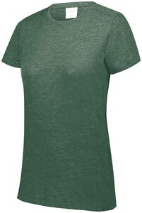 Augusta Sportswear 3067 - Ladies Tri Blend Tee Dark Green Heather