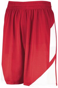 Augusta Sportswear 1734 - Youth Step Back Basketball Shorts Red/White
