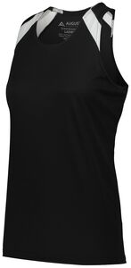 Augusta Sportswear 348 - Ladies Overspeed Track Jersey Negro / Blanco