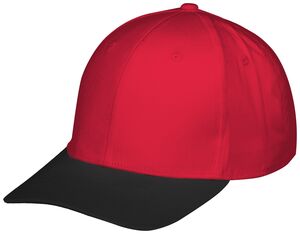 Augusta Sportswear 6251 - Rally Cotton Twill Cap Scarlet/Black