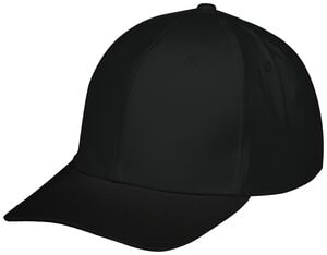 Augusta Sportswear 6252 - Youth Rally Cotton Twill Cap Black