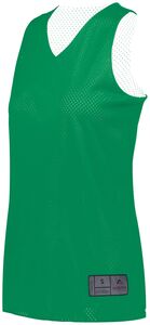 Augusta Sportswear 163 - Ladies Tricot Mesh Reversible 2.0 Jersey Kelly/White