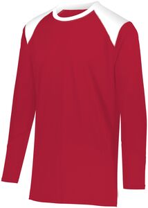 Augusta Sportswear 1728 - Tip Off Shooter Shirt Scarlet/White