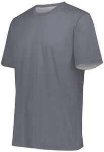 Augusta Sportswear 1603 - Youth Short Sleeve Mesh Reversible Jersey Graphite/White