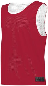 Augusta Sportswear 9718 - Youth Mesh Reversible Pinnie Scarlet/White