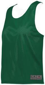 Augusta Sportswear 9719 - Ladies Mesh Reversible Pinnie Dark Green/White