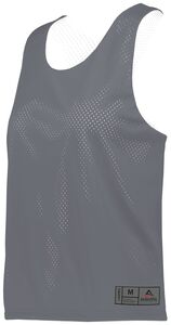 Augusta Sportswear 9719 - Ladies Mesh Reversible Pinnie Graphite/White