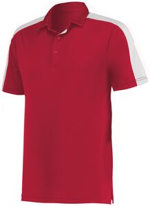 Augusta Sportswear 5028 - Bi Color Vital Polo Scarlet/White