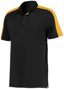 Augusta Sportswear 5028 - Bi Color Vital Polo Black/Gold