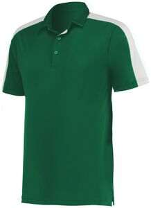 Augusta Sportswear 5028 - Bi Color Vital Polo Dark Green/White