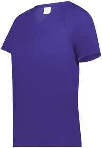 Augusta Sportswear 2792 - Ladies Attain Raglan Sleeve Wicking Tee Purple (Hlw)