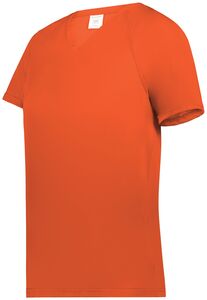 Augusta Sportswear 2792 - Ladies Attain Raglan Sleeve Wicking Tee Electric Orange