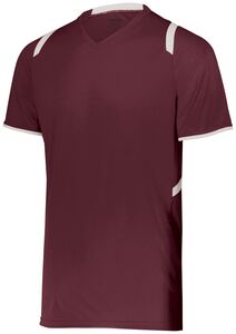 HighFive 322961 - Youth Millennium Soccer Jersey Maroon/White