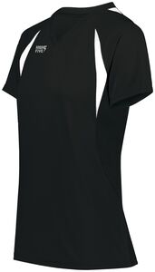 HighFive 342232 - Ladies Color Cross Jersey Negro / Blanco
