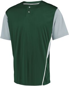 Russell 3R6X2M - Performance Two Button Color Block Jersey Dark Green/Baseball Grey