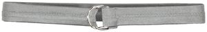 Russell FBC73M - 1 1/2   Inch Covered Football Belt Grid Iron Silver