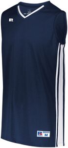 Russell 4B1VTB - Youth Legacy Basketball Jersey Navy/White