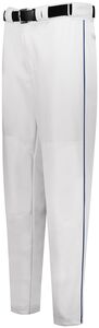 Russell R11LGM - Piped Diamond Series Baseball Pant 2.0 White/Navy