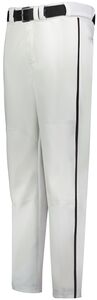 Russell R14DBM - Piped Change Up Baseball Pant White/Black