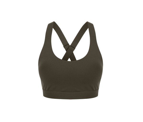 Tombo TL371 - Mid-Support Crossback Sports Bra with Metal Closure