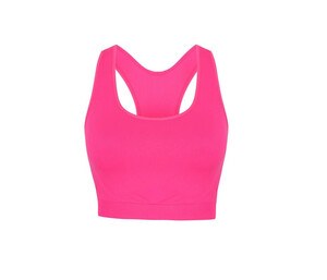 SF Women SK235 - Women's cropped sports t-shirt Neon Pink