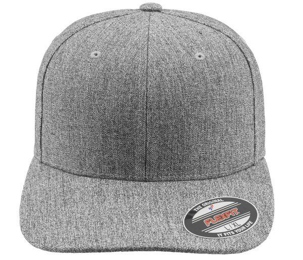 Flexfit 6277PS - Gorra Unisex de 6 Paneles Flexit Heather