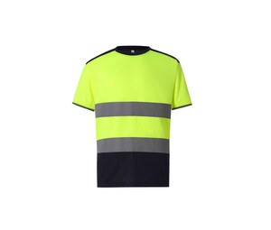 YOKO YK400 - T-shirt bicolore Hi Vis Yellow/Navy