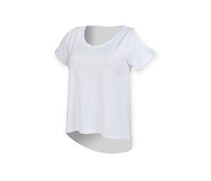 SF Women SK233 - Very long back t-shirt White
