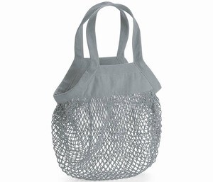 Westford mill WM151 - Mini net bag in organic cotton Pure Grey