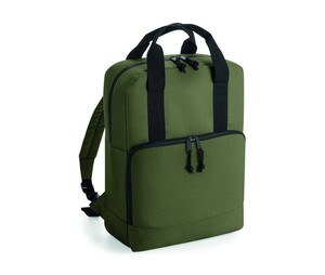 Bagbase BG287 - Recycled polyester backpack Military Green
