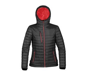 Stormtech SHAFP1W - Women's hoodie Black/ True Red