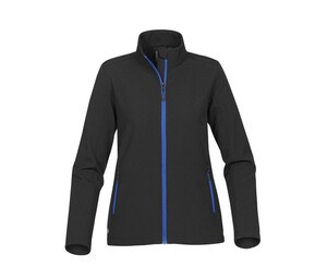 Stormtech SHKSB1W - Women's softshell jacket Black / Azure Blue