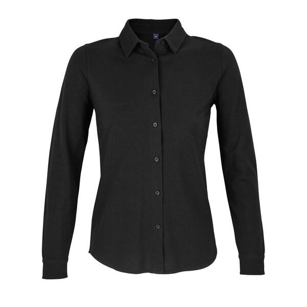 NEOBLU 03791 - Basile Women Camisa De Piqué De Algodón Para Mujer