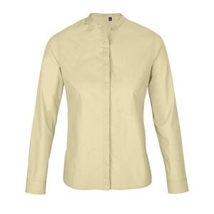 NEOBLU 03787 - Bart Women Women’S Mandarin Collar Shirt Beige