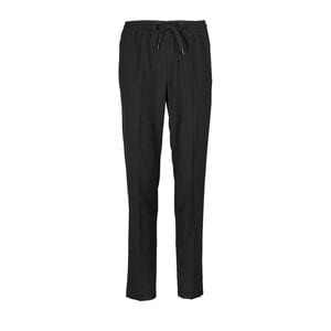 NEOBLU 03779 - Germain Women Pantalones De Traje Con Cintura Elástica Para Mujer Negro profundo