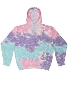 Tie-Dye CD877 - 8.5 oz. Tie-Dyed Pullover Hood Cotton Candy