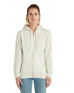 Lane Seven LS14003 - Unisex Premium Full-Zip Hooded Sweatshirt Oatmeal Heather