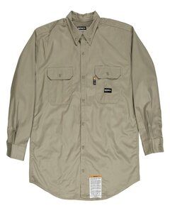 Berne FRSH10 - Mens Flame-Resistant Button-Down Work Shirt