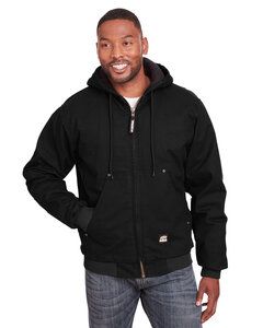 Berne HJ375T - Mens Tall Highland Washed Cotton Duck Hooded Jacket