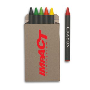 GiftRetail IT2172 - BRABO Carton of 6 wax crayons Multicolour