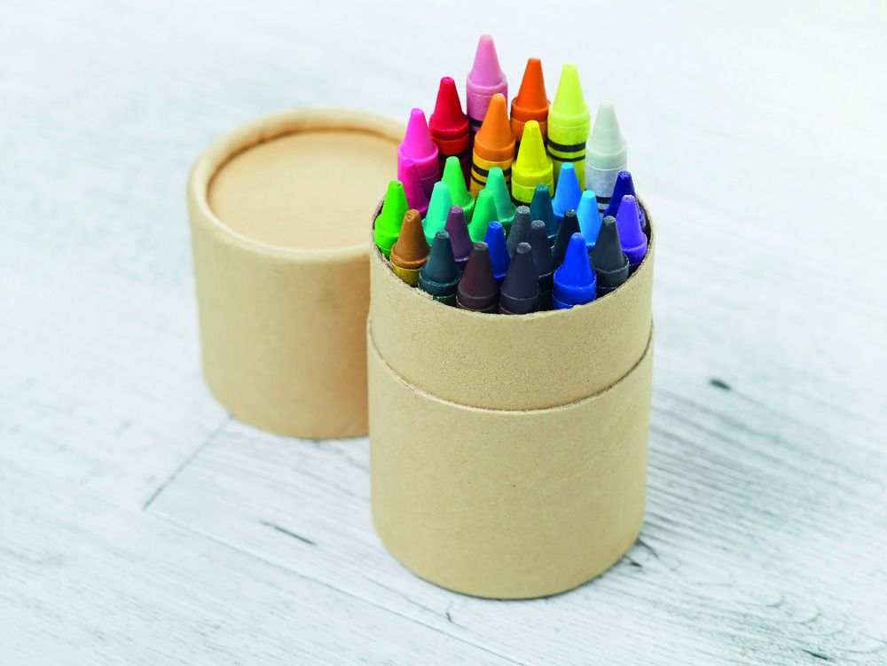 GiftRetail IT2349 - STRIPER Etui 30 crayons cire