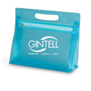GiftRetail IT2558 - MOONLIGHT Läpinäkyvä kosmetiikkalaukku Blue