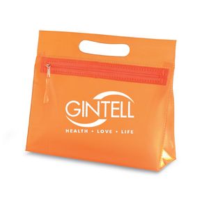 GiftRetail IT2558 - MOONLIGHT Läpinäkyvä kosmetiikkalaukku Orange