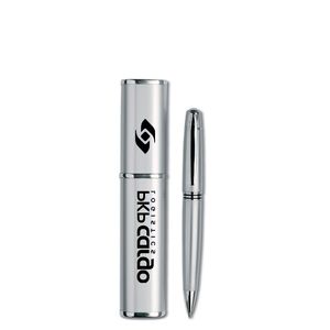 GiftRetail IT3177 - OREGON Metal twist ball pen Silver