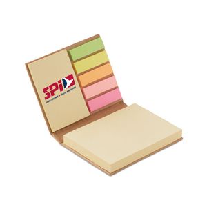 GiftRetail IT3233 - VISIONMAX Sticky note memo pad Beige