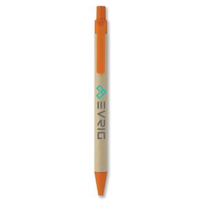 GiftRetail IT3780 - CARTOON Paper/corn PLA ball pen Orange