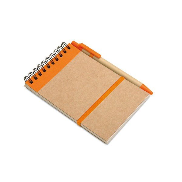 GiftRetail IT3789 - SONORA Eco-Friendly SONORA A6 Notepad with Pen Set