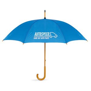 GiftRetail KC5132 - Umbrella with wooden handle Royal Blue