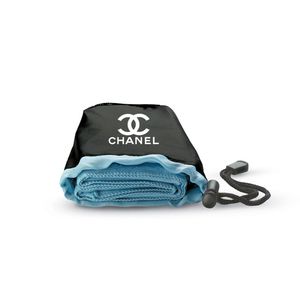 GiftRetail KC6333 - DRYE Sport towel in nylon pouch Blue