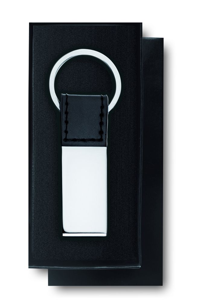 GiftRetail KC6788 - RECTANGLO PU and metal key ring